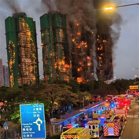 Alarme incendie à Hong Kong : risques de sécurité fréquents liés aux échafaud...