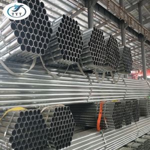 Fabricant de la Chine une Section creuse ronde prix des tuyaux en acier galvanisé laminé à chaud