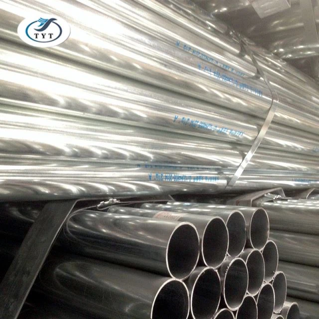 Tube d'échafaudage galvanisé STK400