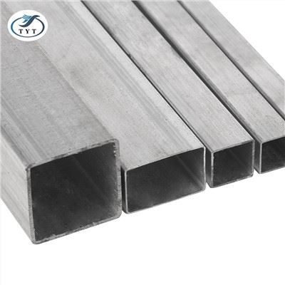 50x50mm 6m longueur pré-galvanisé fer tube carré tuyau en acier pour la construction