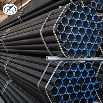 L'huile noire galvanisée par usine de la Chine finit le tuyau en acier d'Erw à vendre